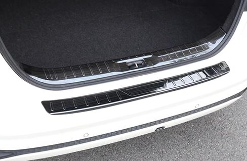 Car Accessories Fit for Nissan Altima 2019 2020 2021 2022 Rear Outside Bumper Sill Plate Guard Cover Trims (Black) 1PC Stainless Steel in Saudi Arabia