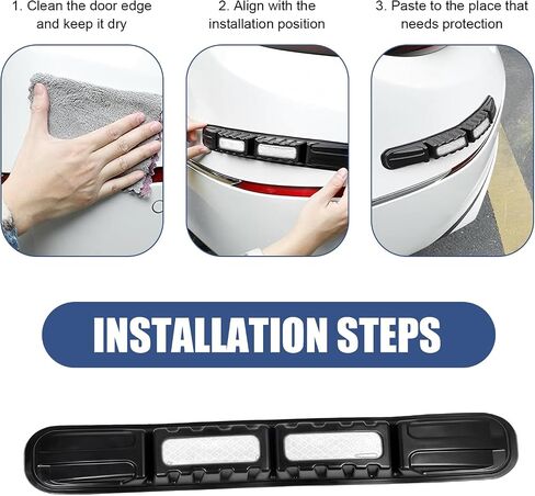 2 PCS Car Bumper Anti-Collision Strip, Reflective Foldable Bumper Safety Warning Guard Strip, Universal Anti-Scratch Bumper Protector Trim for Cars SUV Truck (Red) in Saudi Arabia