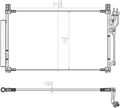 AC Condenser for Hyundai Sonata - 2015 2016 2017 2018 2019 - HY3030158 97606C2000 97606C2500 QL in Saudi Arabia