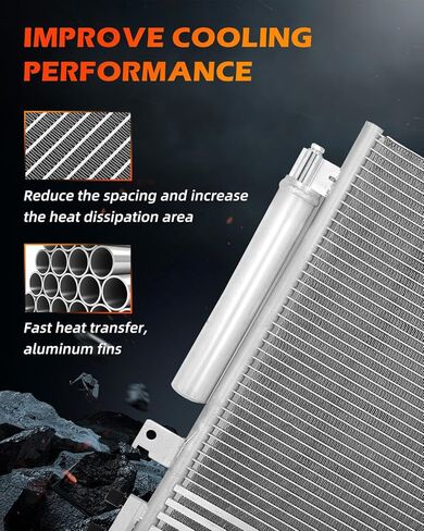 OCPTY A/C AC Condenser Air Conditioning Condenser Compatible with 2007-2011 for Dodge for Nitro | 2008-2012 for Jeep for Liberty, replace 3664condensers in Saudi Arabia