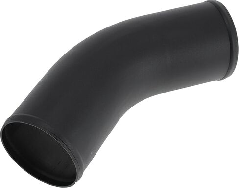 4" OD 45 Degree Bend 6064 Aluminum Alloy Tube Intercooler Pipe Surface Blasting Air Intake Connection Hose W/Double Bead Roll 5.9" Length Black in Saudi Arabia