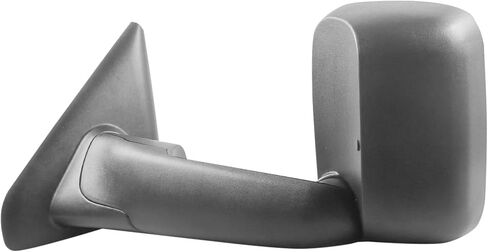 Heated Towing Side View Mirrors for Dodge Ram 2500/3500/1500, Pair, Power, Flip-Up, Manual-Folding, Textured Black, Convex Glass, Left & Right Front, CH1320228 in Saudi Arabia