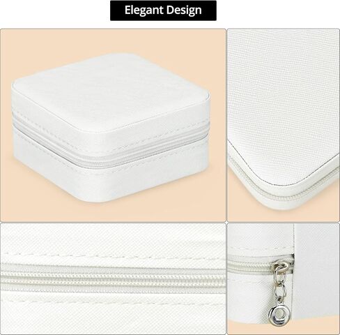 QWORK Travel Jewelry Case - 6 Pack Small Jewelry Travel Organizer Box, Compact Bridesmaid Gift - Mini Storage Case in Saudi Arabia