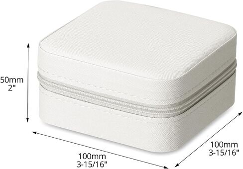 QWORK Travel Jewelry Case - 6 Pack Small Jewelry Travel Organizer Box, Compact Bridesmaid Gift - Mini Storage Case in Saudi Arabia