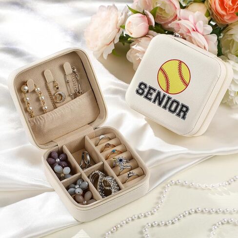 حقيبة مجوهرات صغيرة للسفر من كينينج للكرة الطائرة، منظم مجوهرات هدية لعيد الميلاد، فريق رياضي، لاعب مدرب فتاة in Kuwait