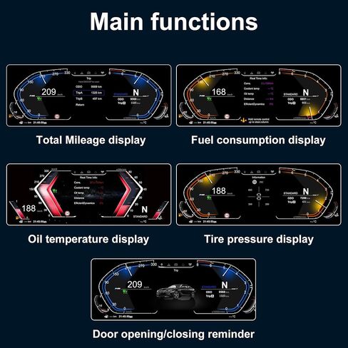 10" Digital Dash Instrument Cluster for BMW 1 2 Series F20 F52 F22 F45 X1 F48 F49 X2 F39 Digital Cluster Instrument Speedometer Replacement Aftermarket Digital Dash Cluster in Saudi Arabia