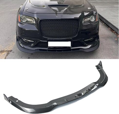 Front Bumper Lip Splitter 3Pcs V3 Style Compatible with For Chrysler 300 C S SRT 2015-2023 (Glossy Black, SRT style) in Saudi Arabia