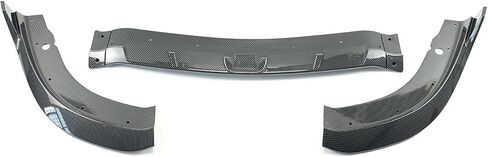 Front Bumper Lip Splitter 3Pcs V3 Style Compatible with For Chrysler 300 C S SRT 2015-2023 (Glossy Black, SRT style) in Saudi Arabia