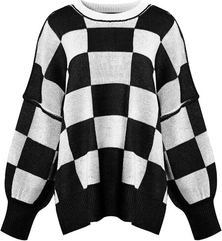Simier Fariry Women's Oversized Slouchy Pullover Sweater Fall Comfy Urban Knitwear Winter Loose Long Sleeve Baggy Tunic in Saudi Arabia