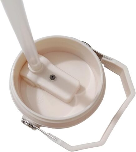 غطاء بهلوان من ستانلي آيس فلو 20 أونصة 30 أونصة غطاء بهلوان مقاوم للانسكاب مع مقبض وقش (30 أونصة، رمادي) in Kuwait