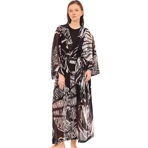 Swimsuit Cover-Up for Women | Open-Front Belted Long Kimono Cover-Ups | Beachwear in Saudi Arabia