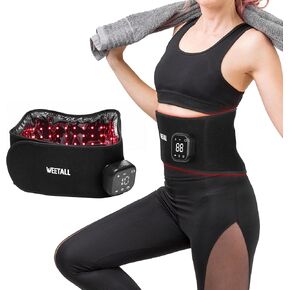 Cordless Red Light Therapy Belt: 5200mAh Rechargeable Infrared Light Therapy for Body with Vibration, FSA HSA Eligible, for Back, Waist, Shoulder Pain Relief, Portable Gift for Women Men in Kuwait