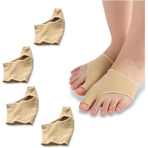 وسائد للقدم، وسائد لتصحيح الورم، مجموعة مصحح للورم وأكمام مريحة مع وسادات جل، تخفيف الورم، دعم الورم، للرجال والنساء، مجموعة من 4 قطع متوسطة الحجم، أسود/أصفر in Kuwait