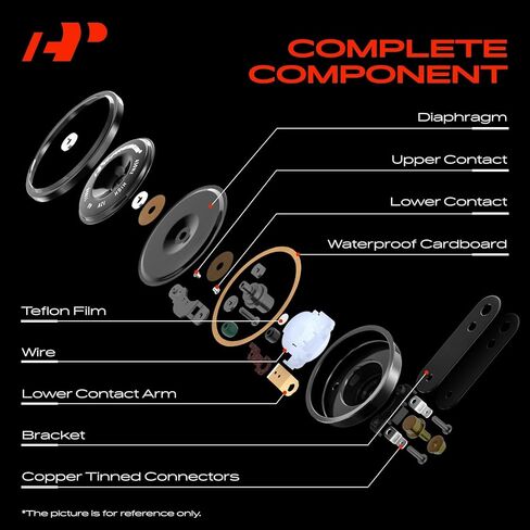 A-Premium 2Pcs Electric Disc Horn Compatible with Toyota Camry, RAV4, Corolla, Prius, Highlander & Subaru Outback, Forester, Impreza, Legacy & Lexus, ES, IS, GX, GS, LS, LX in Saudi Arabia