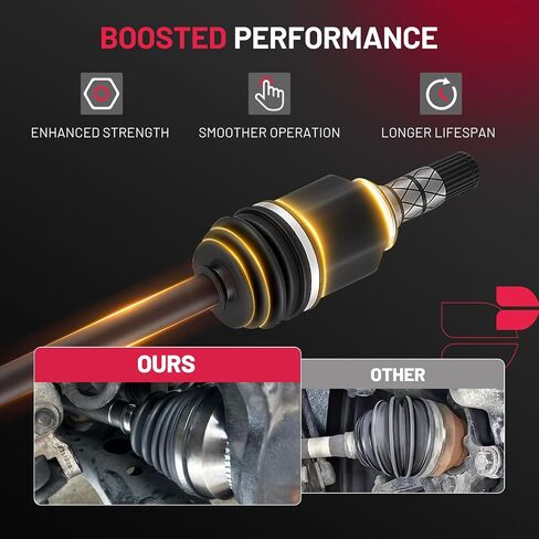 BDFHYK NCV66050 CV Axle Shaft Assembly Front Left/Right Compatible with Compatible with Subaru Crosstrek 2016-2017; Compatible with Subaru XV Crosstrek 2014-2015 in Saudi Arabia