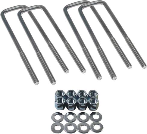 Rear Leaf Spring Axle U-Bolt Kit 929-817 Compatible with Select Chevy GMC Models, Square U-Bolts with Hardware 2.5" Wide Leaf Springs 10.5" Long Replacement in Saudi Arabia