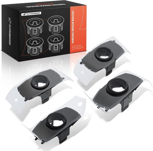 A-Premium 4-PC Front Inner and Outer Parking Assist Sensor Retainer Bezels Compatible with Toyota Models - Tundra 2022-2024, Sequoia 2023-2025, with TRD Pro Package in Saudi Arabia