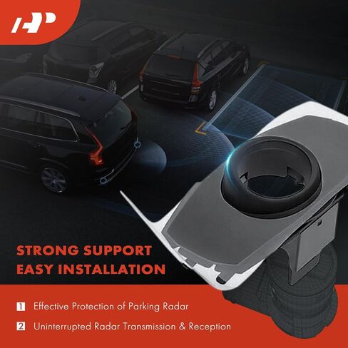 A-Premium 4-PC Front Inner and Outer Parking Assist Sensor Retainer Bezels Compatible with Toyota Models - Tundra 2022-2024, Sequoia 2023-2025, with TRD Pro Package in Saudi Arabia