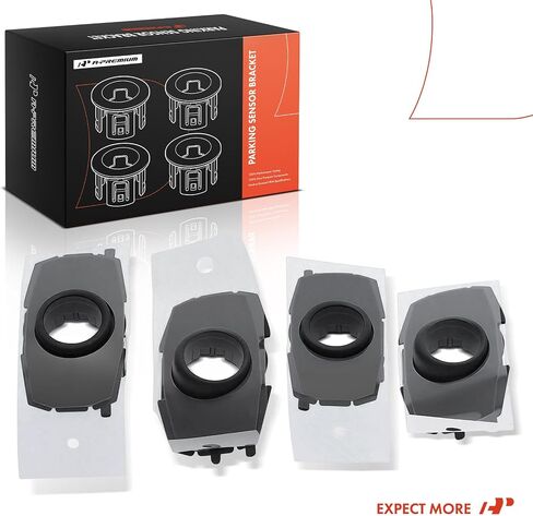 A-Premium 4-PC Front Inner and Outer Parking Assist Sensor Retainer Bezels Compatible with Toyota Models - Tundra 2022-2024, Sequoia 2023-2025, with TRD Pro Package in Saudi Arabia