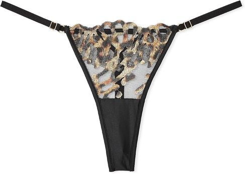 Victoria's Secret Leopard Embroidery Adjustable Thong Panty New in Saudi Arabia