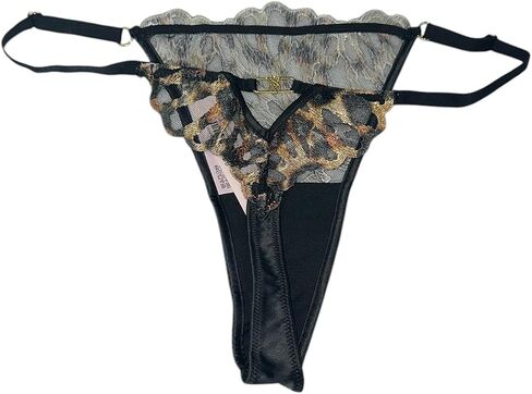 Victoria's Secret Leopard Embroidery Adjustable Thong Panty New in Saudi Arabia