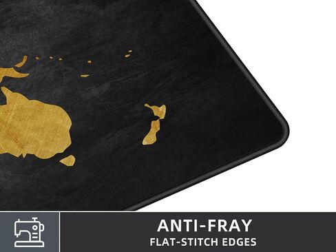 Rinaze Extra Large Gaming Mouse Pad with White Topographic, XXL Mousepad, Big Mouse Mat Desk Pad, Non Slip Keyboard Pad for Gaming Computer Laptop PC Office Desk Accessories in Saudi Arabia