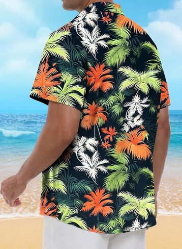 Hawaiian Shirt for Mens Short Sleeves Clothing Summer Shirts in Saudi Arabia