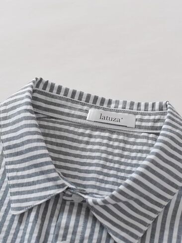 قميص Latuza الرجالي من القطن القطني بأكمام طويلة وأزرار سفلية مع جيب in Saudi Arabia