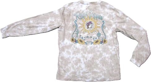 Buc-ee's 2025 Fall Winter Shirt Long Sleeve Vintage Tie Dye Road Trippin Sunflower Unisex Adult Mens Women Youth Beaver in Saudi Arabia