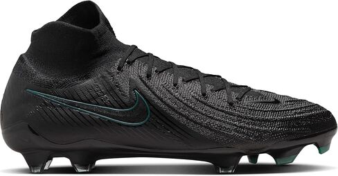 Nike Phantom Luna 2 Elite FG High-Top Soccer Cleats (FJ2572-002, Black/Deep Jungle/Black) Size 9.5 in Saudi Arabia