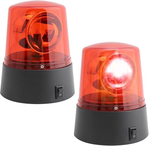 LED Strobe Light, DJ Flashing Stage Lights, Rotating Red Flashing Beacon Party Lamp Strobe Light with Switch Control for DJ Show Bar(1PC,Color:Red) in Saudi Arabia