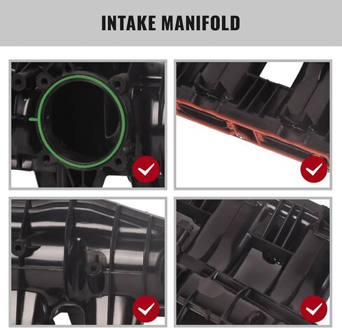 TOPAZ Engine Intake Manifold Assembly W/Gasket Compatible with Audi A3 Quattro A3 2006-2008 A4 Quattro A4 2005-2009 TT Quattro TT & VW Eos GTI Jetta Passat in Saudi Arabia