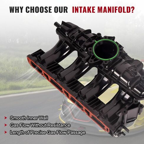TOPAZ Engine Intake Manifold Assembly W/Gasket Compatible with Audi A3 Quattro A3 2006-2008 A4 Quattro A4 2005-2009 TT Quattro TT & VW Eos GTI Jetta Passat in Saudi Arabia
