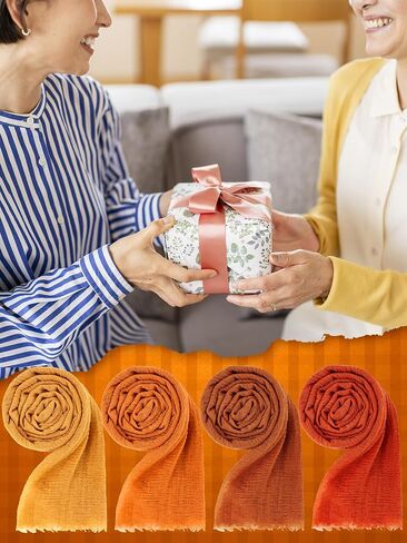 12 Pcs Fall Scarf for Women Soft Cotton Hemp Scarf Fall Gifts for Women Long Head Wraps Shawl Hijab for Mom Female Sister Autumn Thanksgiving Birthday Wedding Party Favors in Saudi Arabia