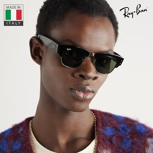 Ray-Ban RB0316S MEGA CLUBMASTER Square Shaped Sunglasses for Men & Women with Official RAYBAN Eyewear Kit in Saudi Arabia
