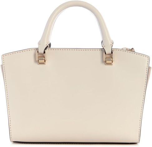 GUESS Queensland Mini Satchel, Off White/Taupe in Saudi Arabia