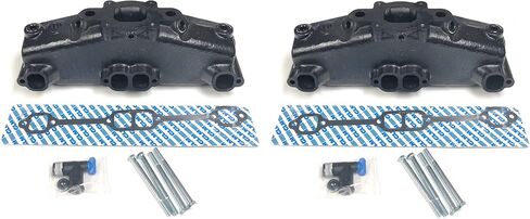 GLM Marine Dry Joint 14 Degree Exhaust Manifold kit compatible with 2005- UP 305 5.0L & 350 5.7L Mercruiser V-8 in Saudi Arabia