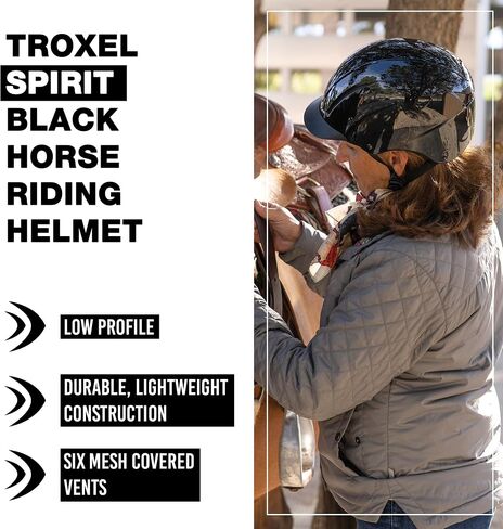 Troxel Spirit MIPS Duratec Horseback Riding Helmet Black L in Kuwait