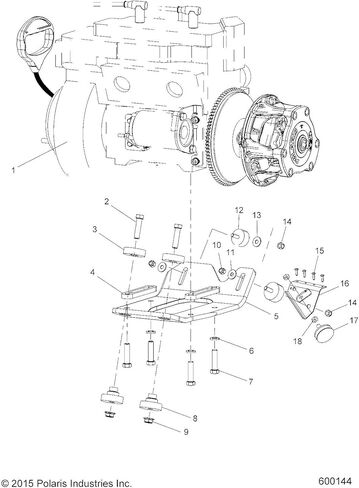 Polaris 5245020 Spacer-Engine .38 WideTrak Transport Trail Supersport Super in Saudi Arabia