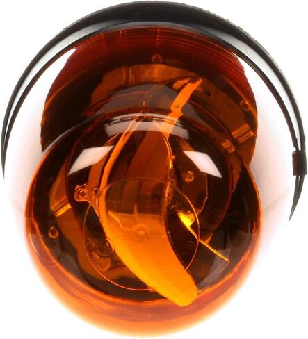 Truck-Lite 6822A Signal Stat Beacon Light Halogen، منارة دوارة، عدسة صفراء، تركيب دائم، الفئة الثالثة، سلك صلب، قطع حاد، 12 فولت in Saudi Arabia