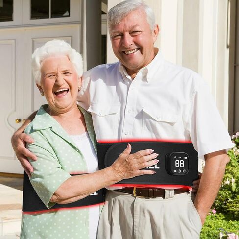 Cordless Red Light Therapy Belt: 5200mAh Rechargeable Infrared Light Therapy for Body with Vibration, FSA HSA Eligible, for Back, Waist, Shoulder Pain Relief, Portable Gift for Women Men in Kuwait