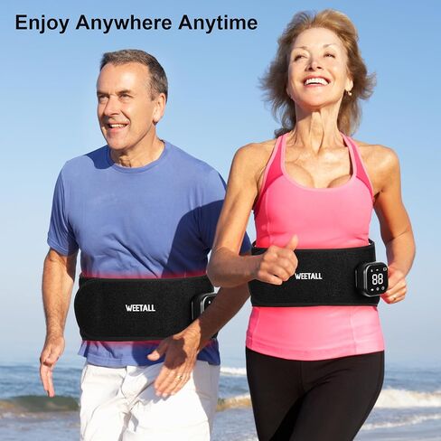 Cordless Red Light Therapy Belt: 5200mAh Rechargeable Infrared Light Therapy for Body with Vibration, FSA HSA Eligible, for Back, Waist, Shoulder Pain Relief, Portable Gift for Women Men in Kuwait