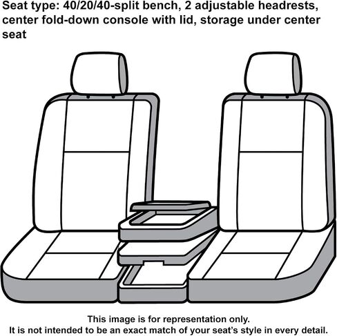 Covercraft Carhartt Super Dux SeatSaver Custom Seat Covers | SSC3456COBK | 1st Row 40/20/40 Bench Seat | Compatible with Select Chevrolet Silverado/GMC Sierra 1500/2500/3500 Models | Black in Saudi Arabia