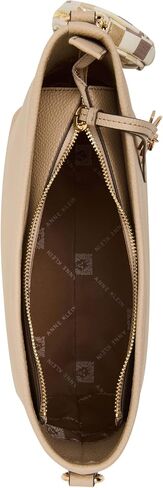 Anne Klein Womens Graphic Tile Lion Logo Small Hobo, Sesame in Saudi Arabia