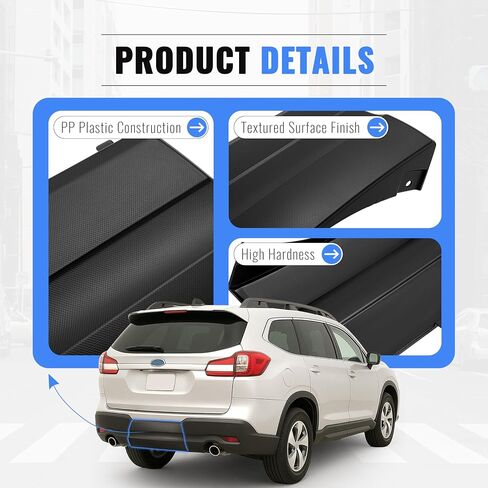 KUAFU Rear Bumper Hitch Cover Panel Compatible with 2019-2025 Subaru Ascent Access Cover Replacement for 57731XC07A PP Plastic in Saudi Arabia