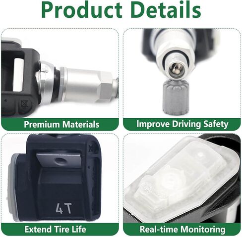 4 قطع TPMS أجهزة استشعار ضغط الإطارات لمقطورة 2019-2025 جي إم سي شيفروليه كاديلاك سييرا سيلفرادو سوبربان تاهو يوكون، يستبدل 13545366، 86803857، 84338125، 85110397، أجهزة استشعار مراقبة ضغط الإطارات in Saudi Arabia