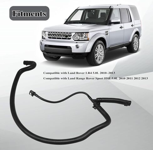SecosAutoparts LR013687 LR014567 خرطوم تبريد المبرد مناسب لسيارة Land Rover LR4 5.0L 2010 2011 2012 2013 مناسب لسيارة Land Range Rover Sport HSE 5.0L 2010-2013 خزان تجاوز خرطوم المبرد العلوي in Saudi Arabia