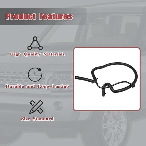 SecosAutoparts LR013687 LR014567 خرطوم تبريد المبرد مناسب لسيارة Land Rover LR4 5.0L 2010 2011 2012 2013 مناسب لسيارة Land Range Rover Sport HSE 5.0L 2010-2013 خزان تجاوز خرطوم المبرد العلوي in Saudi Arabia