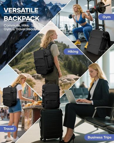 wepadre فراغ حقيبة الظهر السفر مع مضخة حقيبة السفر مع نظام فراغ سهلة Vac Pack حقائب الظهر Vacpack حقائب ضغط الظهر Mochila de Viaje Compresion al Vacio الأسود in Kuwait