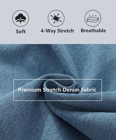 Men's Classic Straight Stretch Jean Relaxed Fit Comfort Flex Waist Jeans Breathable Denim Pants in Saudi Arabia